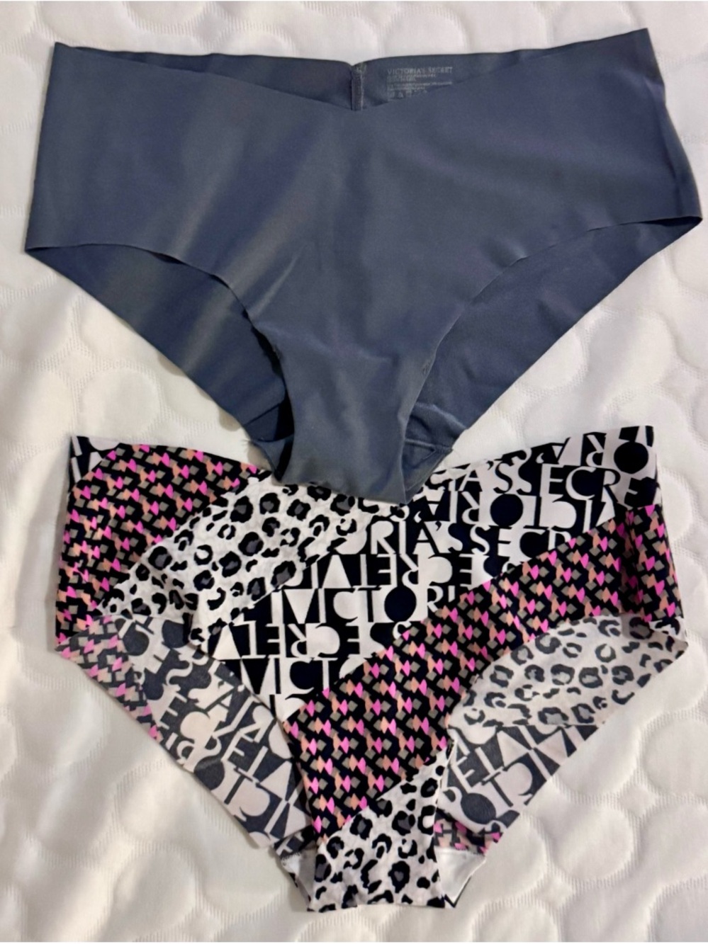 Victoria's Secret Multi-Print Hipster Panty - Black, White & Pink